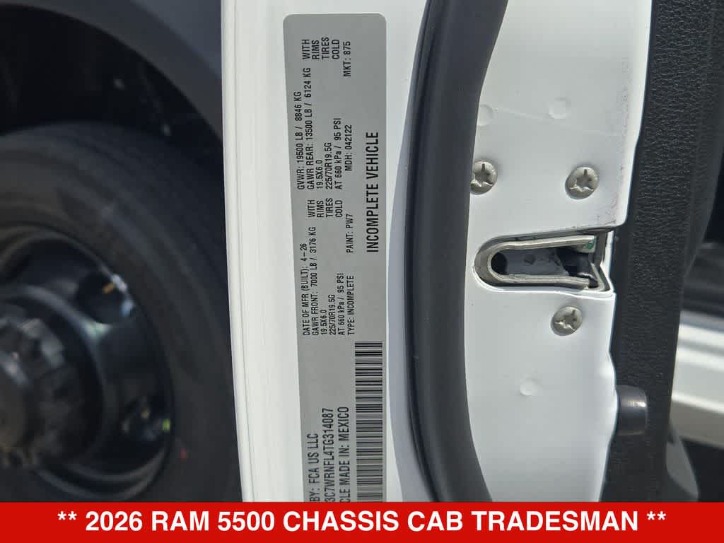 2026 RAM 5500 Chassis Cab Tradesman