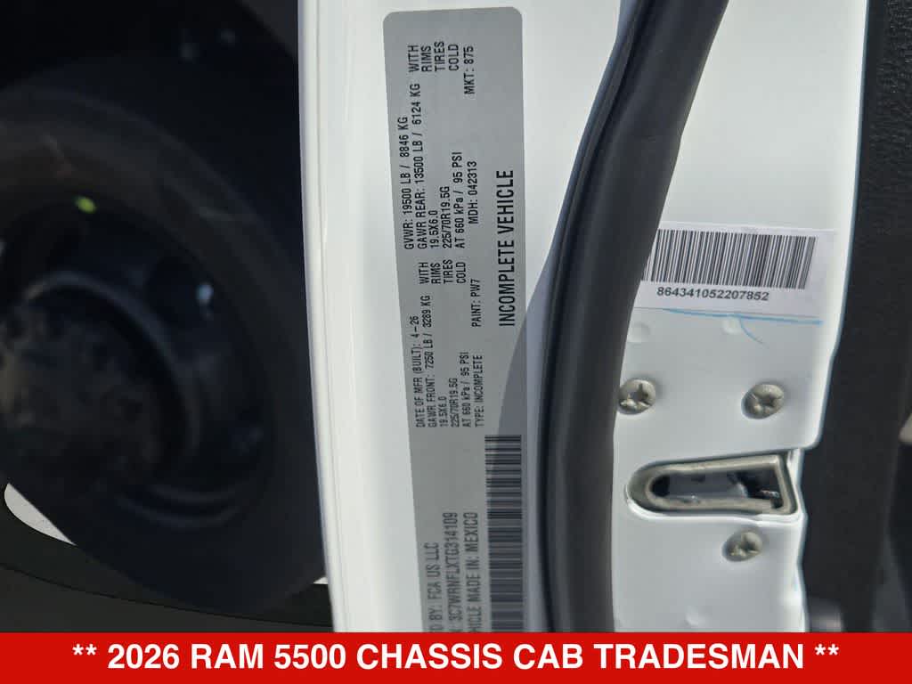 2026 RAM 5500 Chassis Cab Tradesman