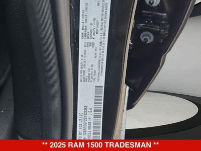 2025 RAM 1500 Tradesman Crew Cab 4x2 5'7' Box