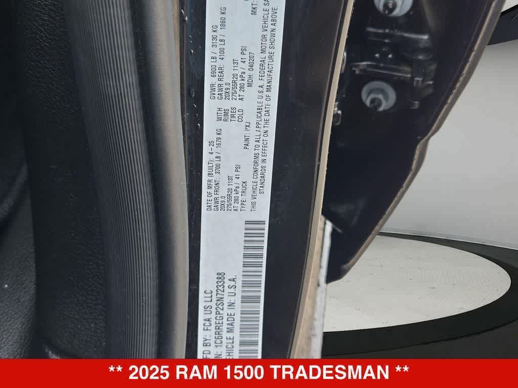 2025 RAM 1500 Tradesman Crew Cab 4x2 5'7' Box