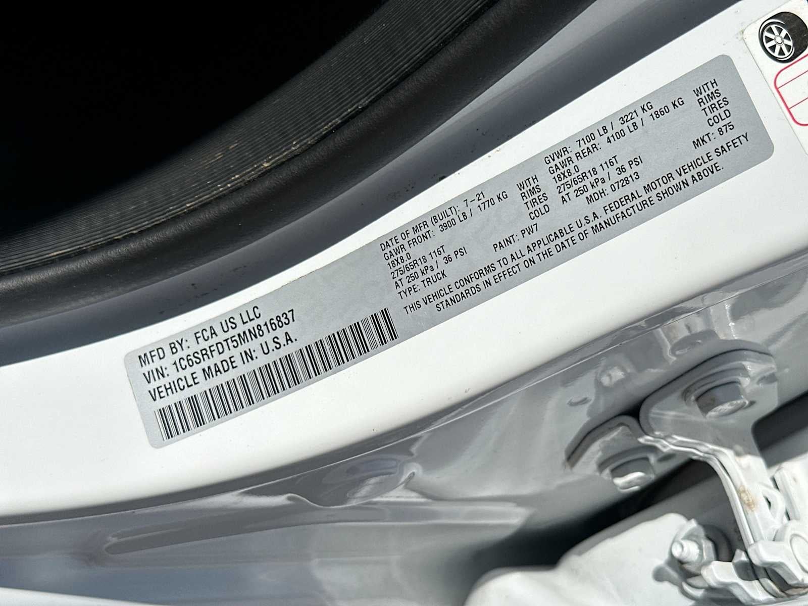 2021 RAM 1500 Laramie