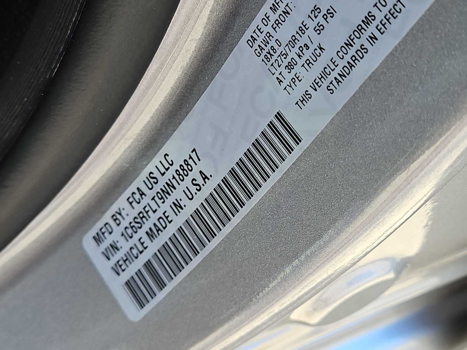 2022 RAM 1500 Rebel Crew Cab 4x4 5'7' Box