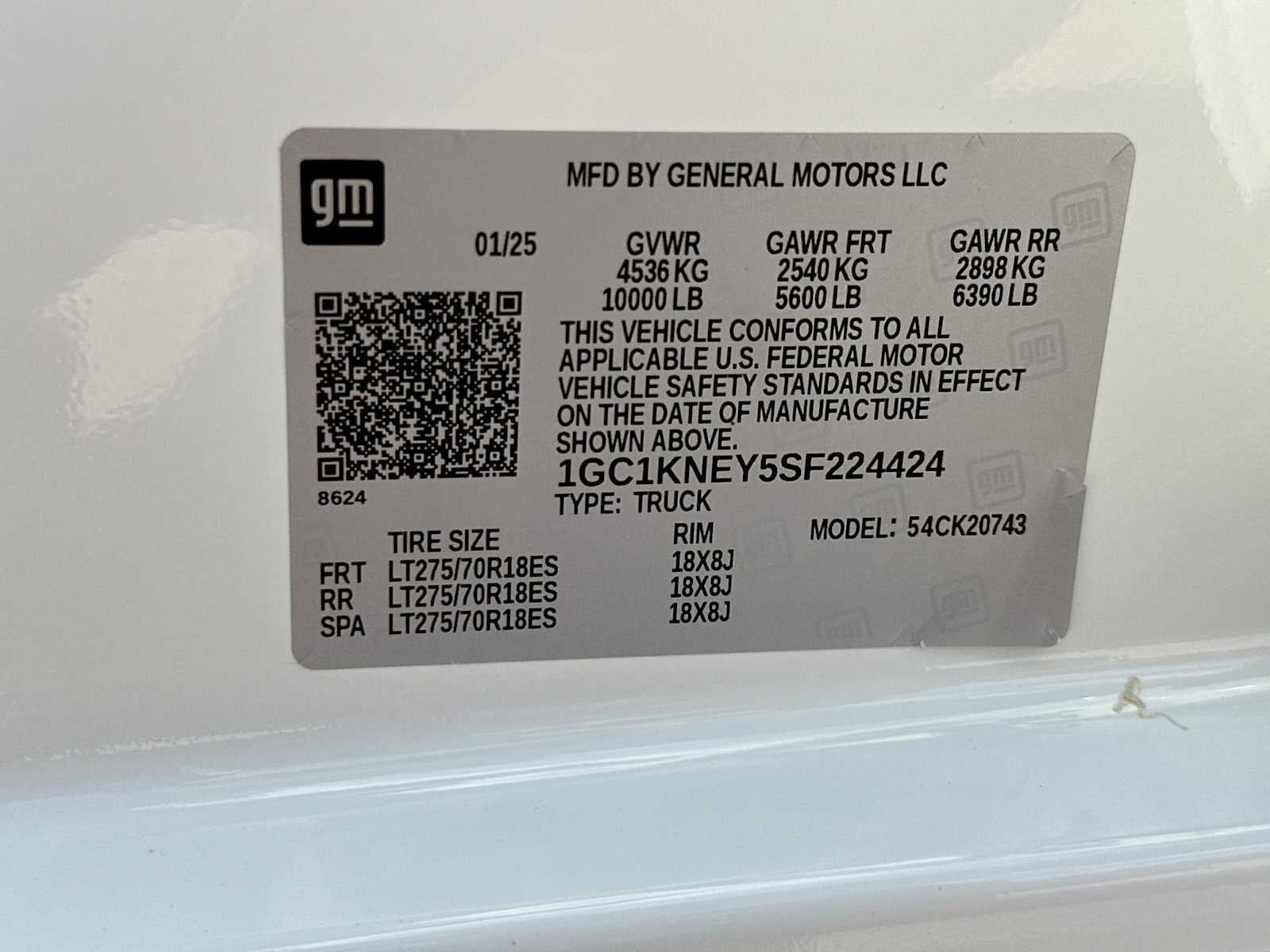 2025 Chevrolet Silverado 2500HD 4WD Crew Cab Standard Bed LT