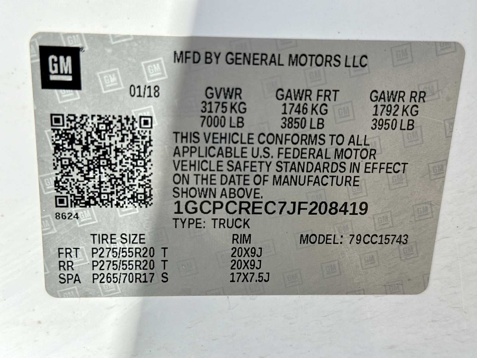 2018 Chevrolet Silverado 1500 1LT