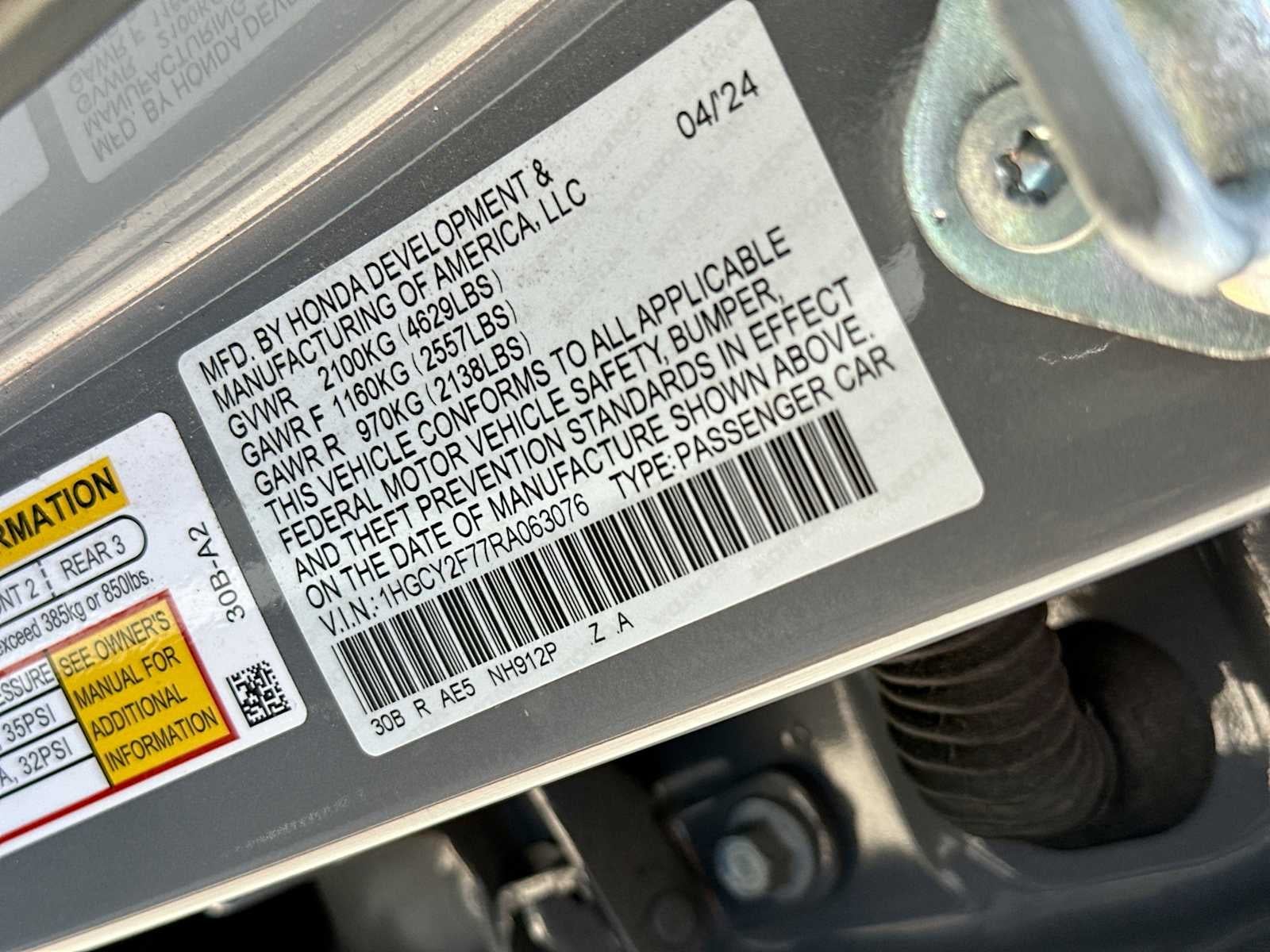 2024 Honda Accord Hybrid Sport-L
