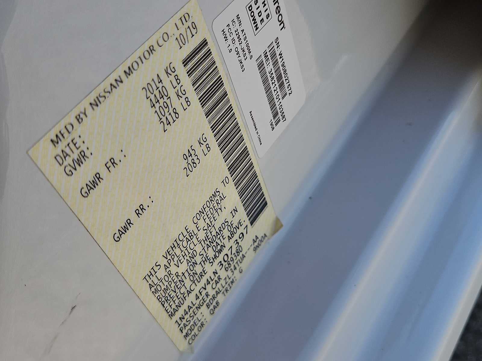 2020 Nissan Altima Platinum VC-Turbo FWD