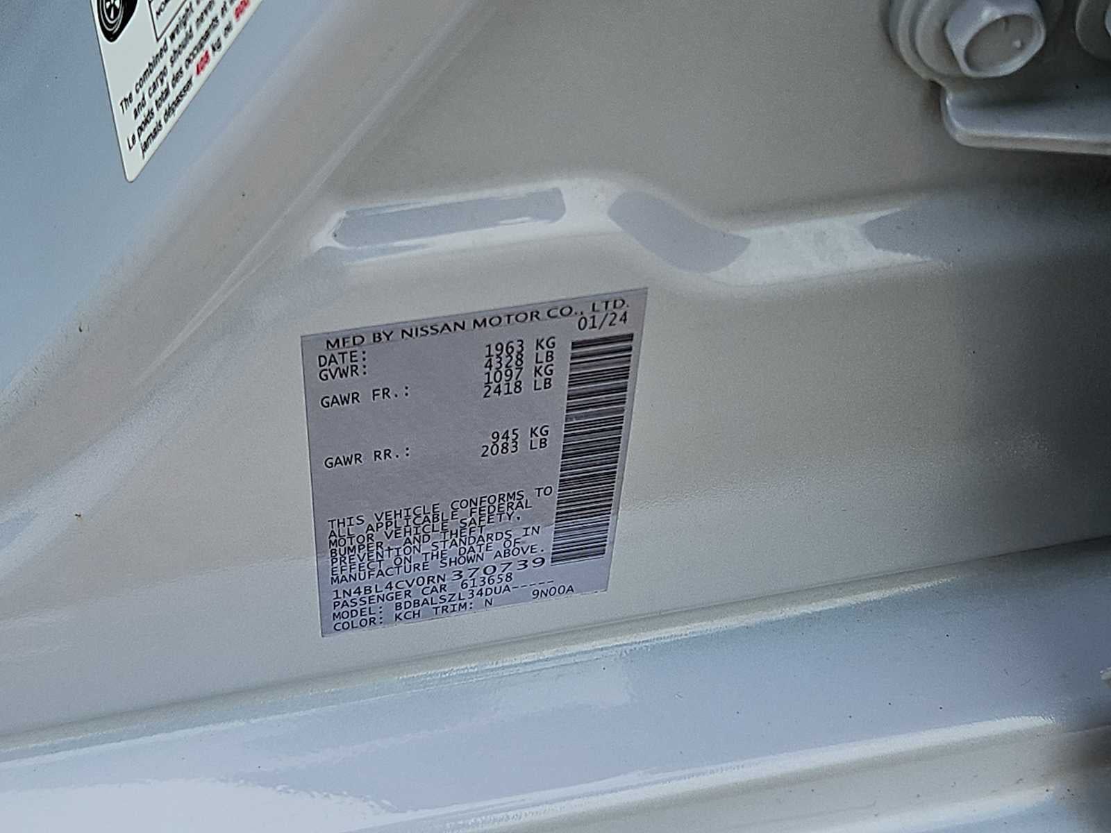 2024 Nissan Altima SR FWD