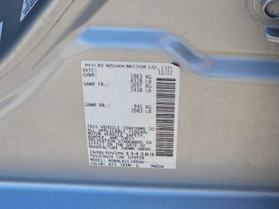 2023 Nissan Altima SV FWD