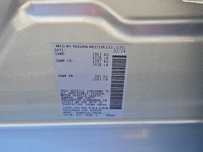 2024 Nissan Altima SV FWD