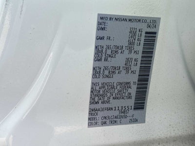 2024 Nissan Titan Crew Cab SV 4x2