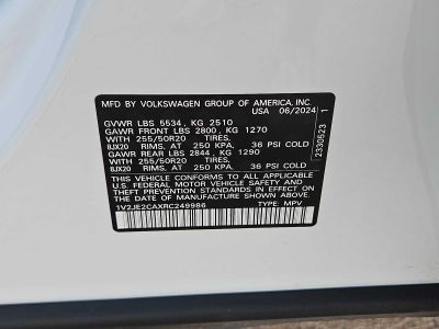 2024 Volkswagen Atlas Cross Sport 2.0T SE w/Technology