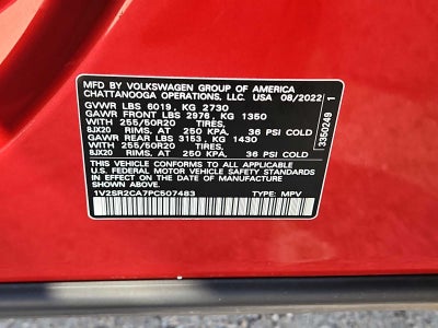 2023 Volkswagen Atlas 3.6L V6 SEL R-Line Black