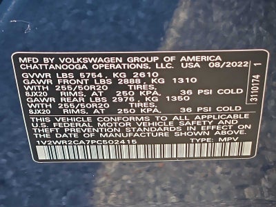 2023 Volkswagen Atlas 3.6L V6 SE w/Technology