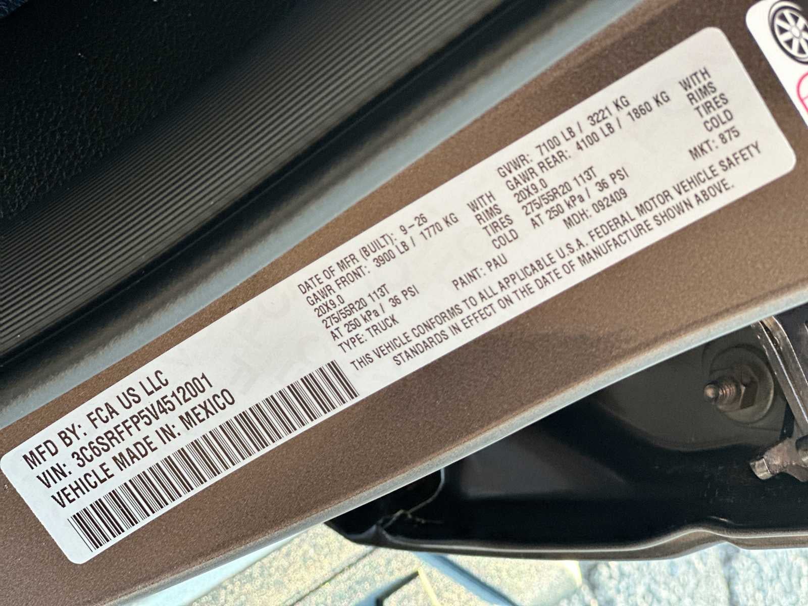 2027 RAM 1500 RAM 1500 LONE STAR CREW CAB 4X4 5'7' BOX
