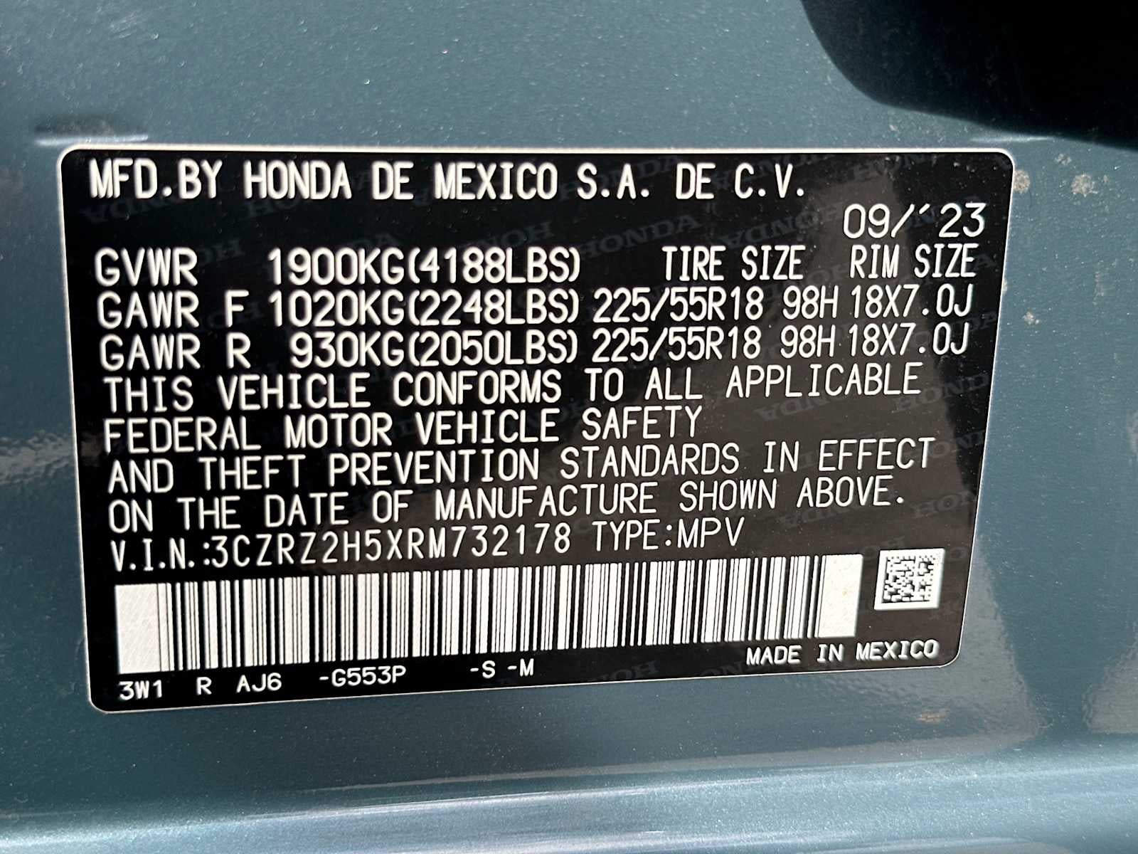 2024 Honda HR-V AWD Sport