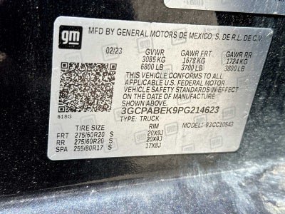 2023 Chevrolet Silverado 1500 2WD Crew Cab Short Bed Custom