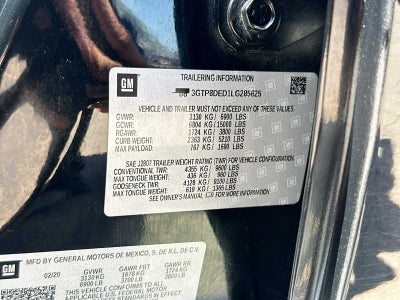 2020 GMC Sierra 1500 2WD Crew Cab Short Box SLT