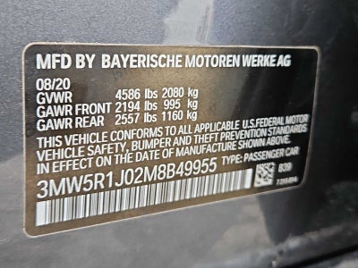 2021 BMW 330i 330i Sedan North America