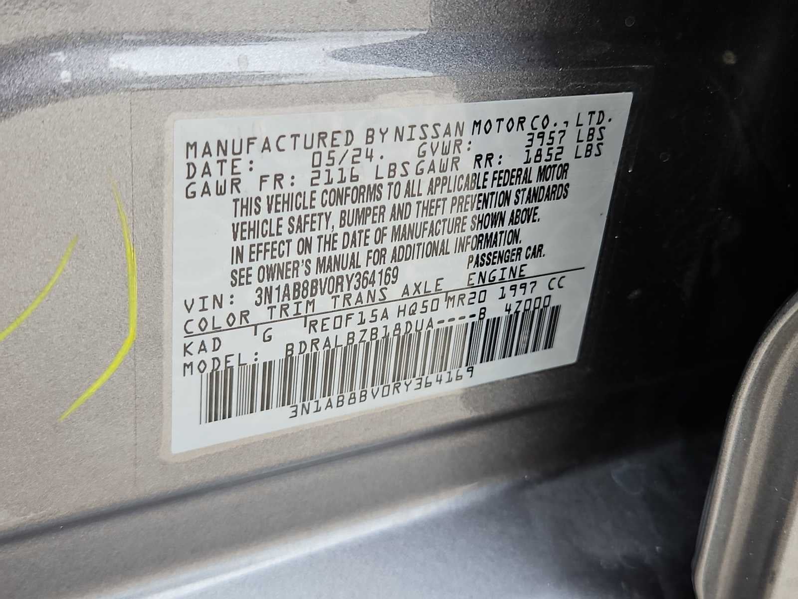 2024 Nissan Sentra S Xtronic CVT