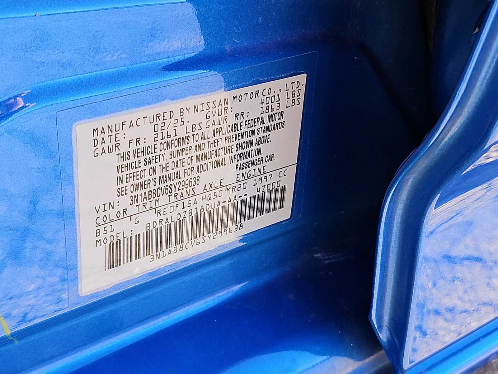 2025 Nissan Sentra SV