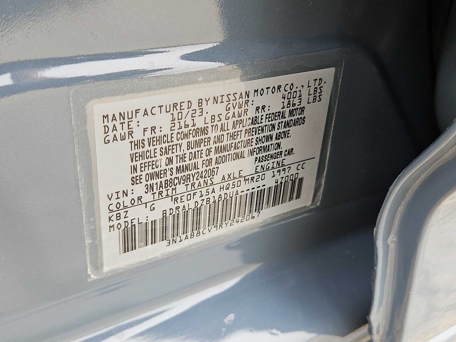2024 Nissan Sentra SV Xtronic CVT