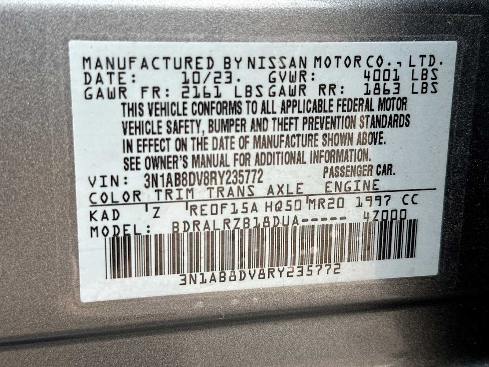 2024 Nissan Sentra SR Xtronic CVT