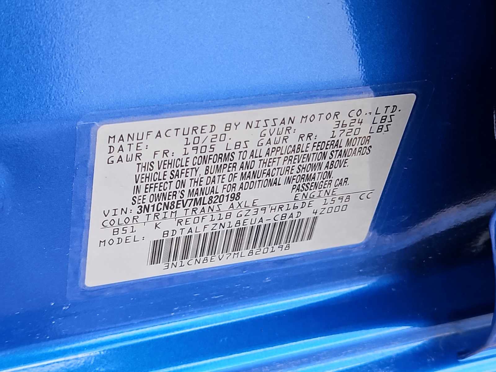2021 Nissan Versa SV Xtronic CVT