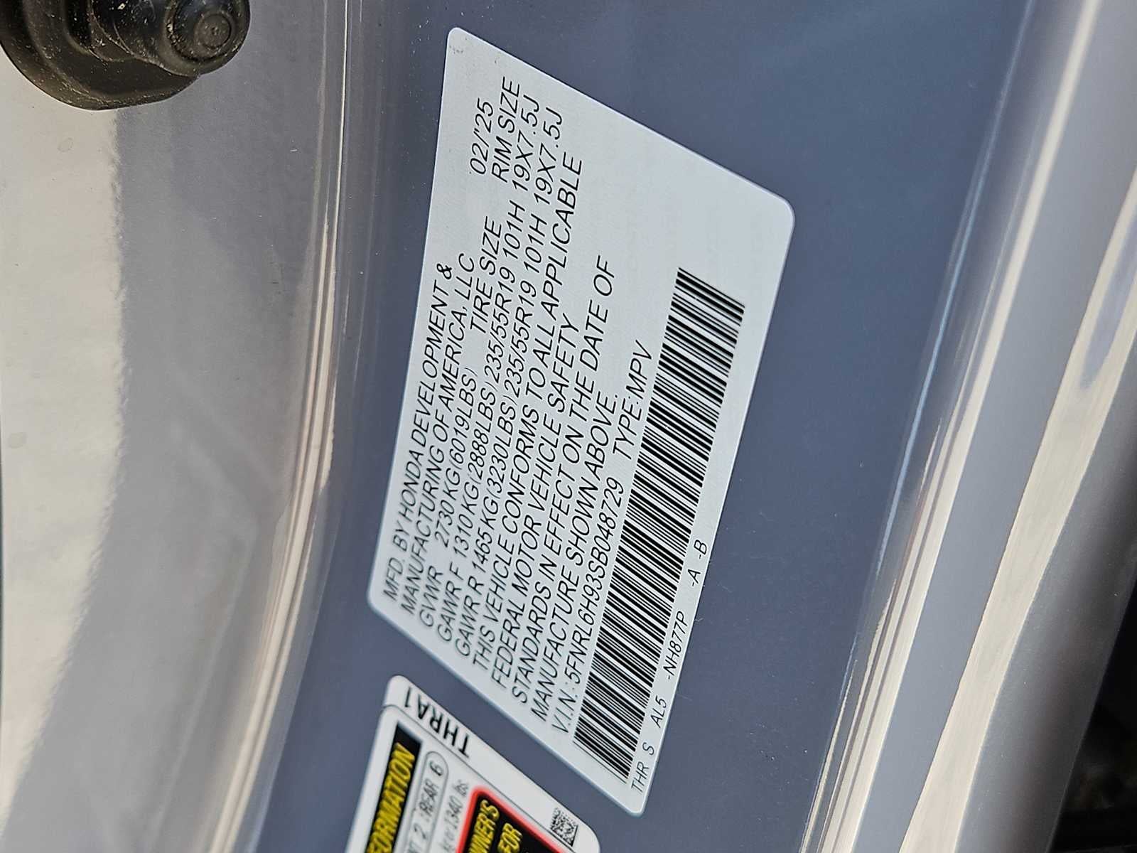 2025 Honda Odyssey Elite