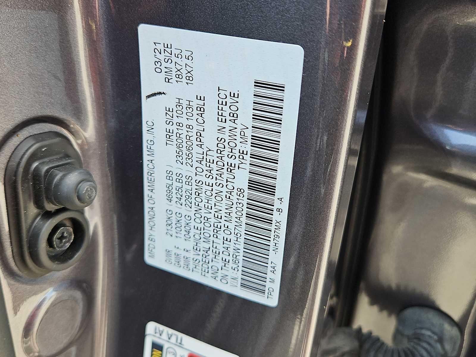 2021 Honda CR-V 2WD EX