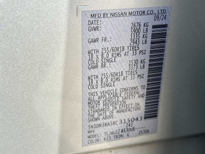 2024 Nissan Pathfinder SV FWD