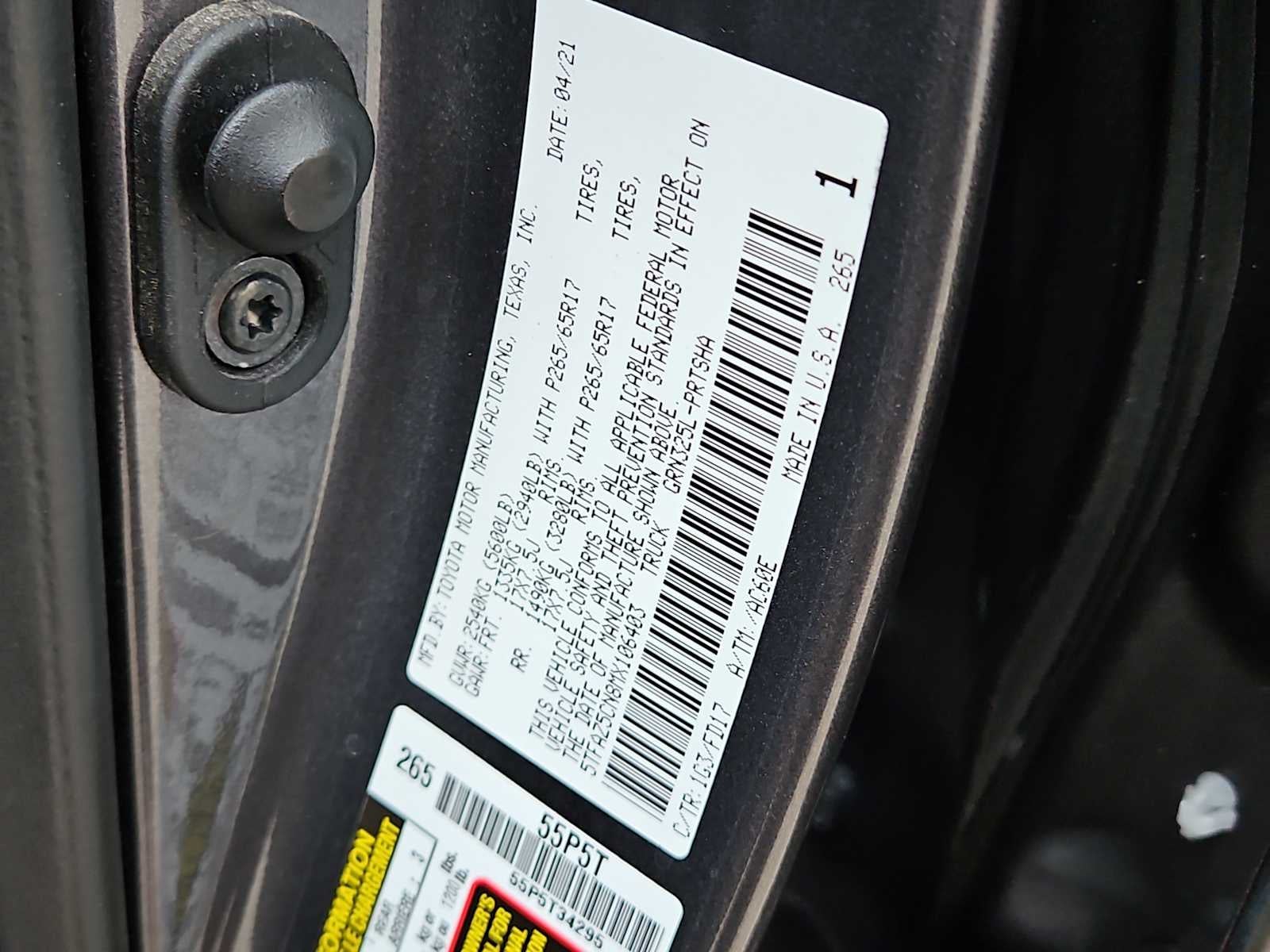 2021 Toyota Tacoma TRD Sport