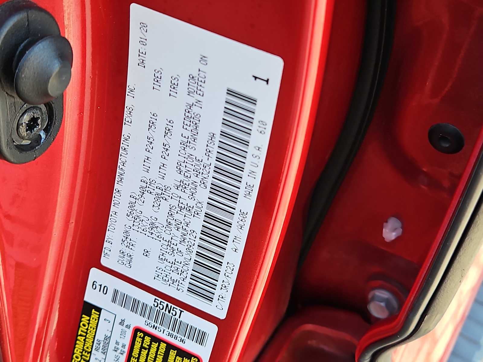 2020 Toyota Tacoma SR5 V6