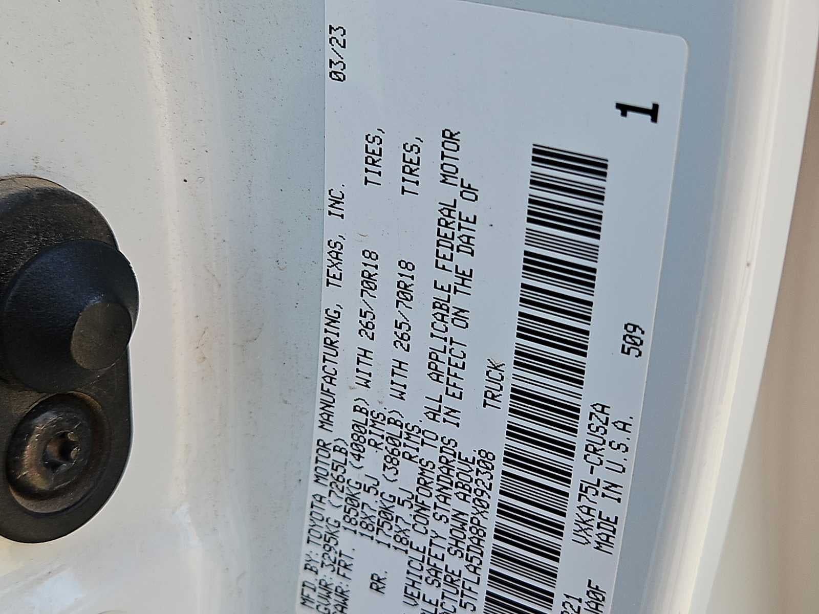 2023 Toyota Tundra SR5