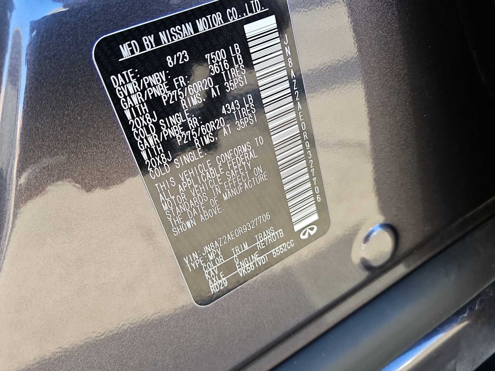 2024 INFINITI QX80 LUXE AWD