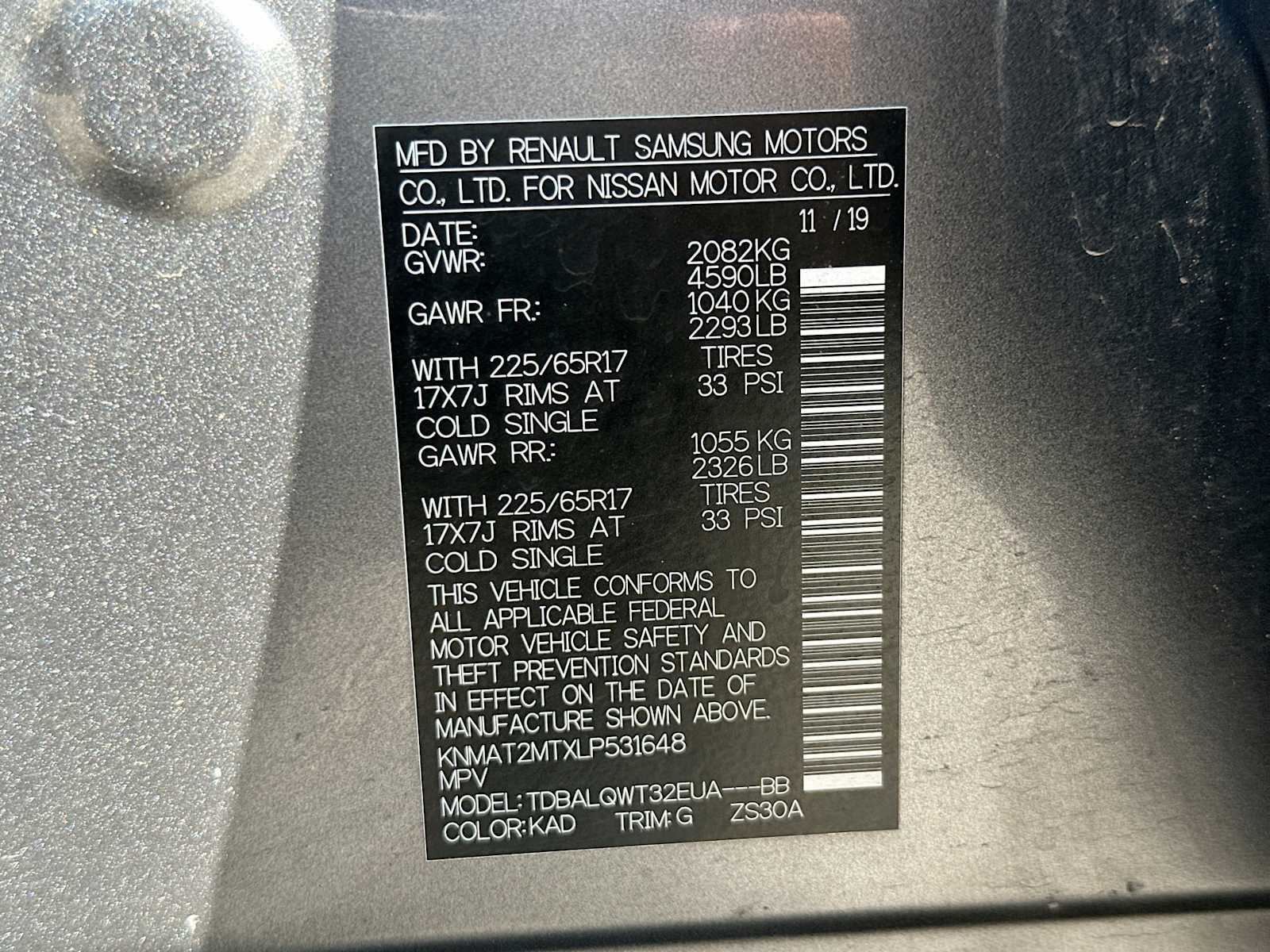 2020 Nissan Rogue SV FWD