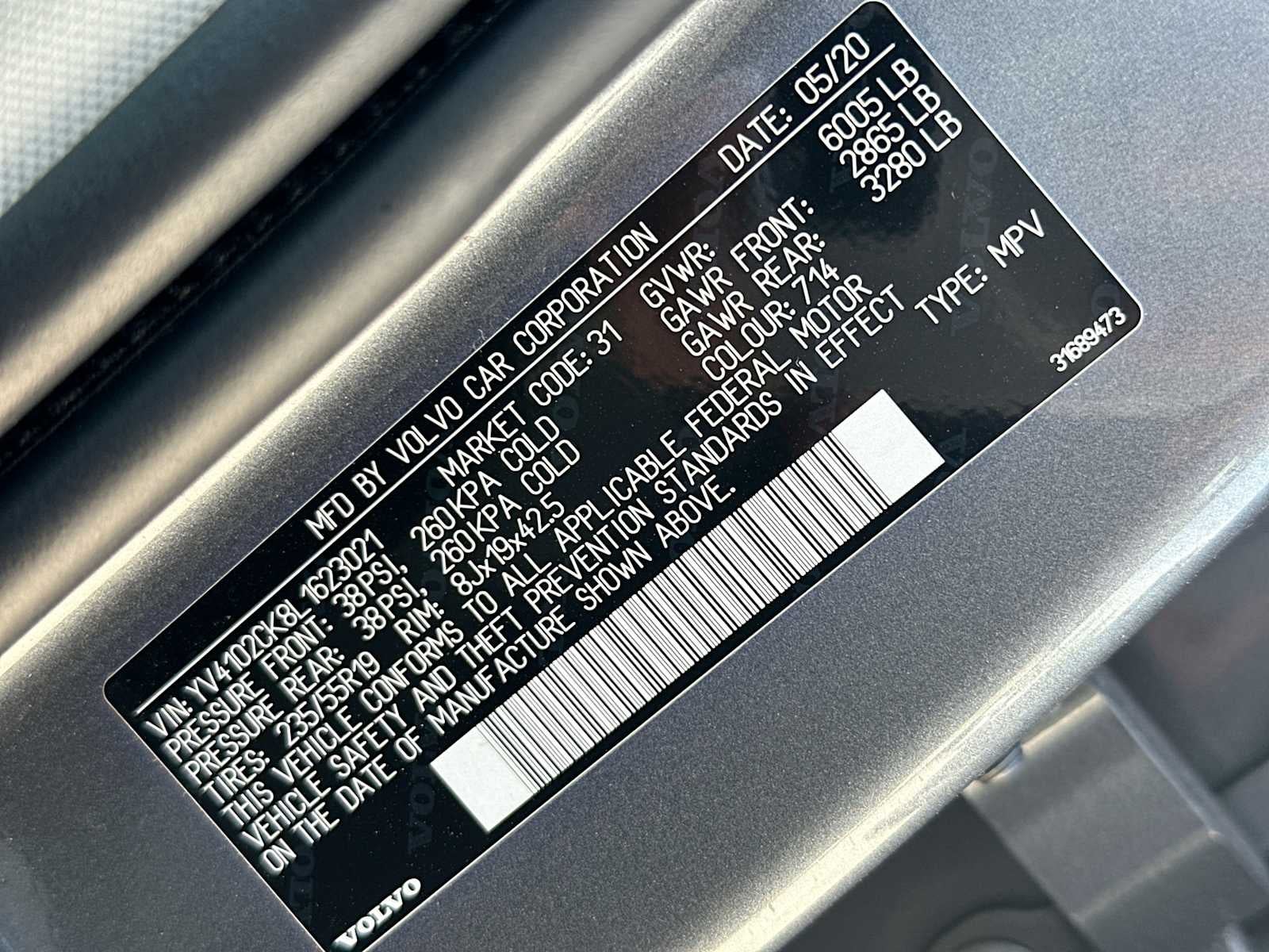 2020 Volvo XC90 T5 Momentum 7 Passenger
