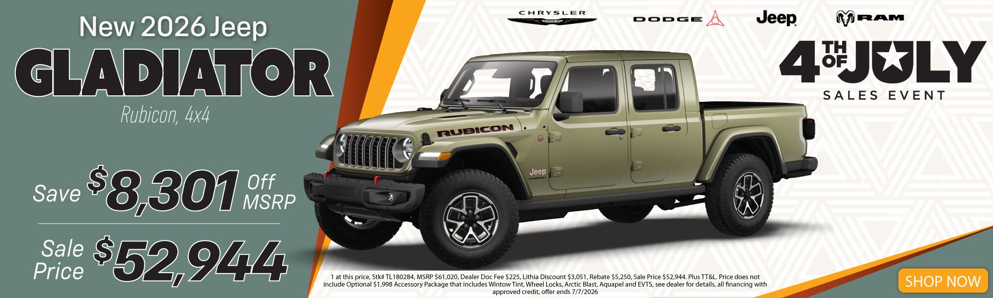 New 2026 Jeep Gladiator