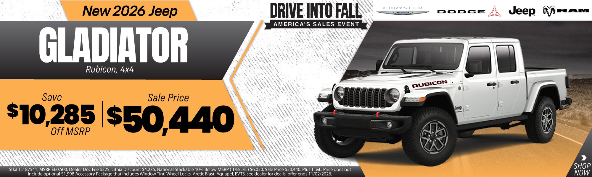 New 2026 Jeep Gladiator