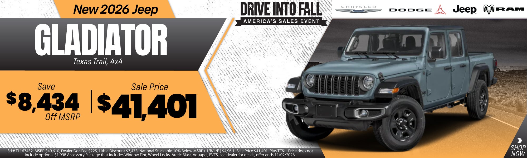New 2026 Jeep Gladiator