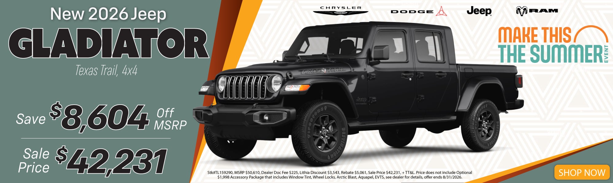 New 2026 Jeep Gladiator