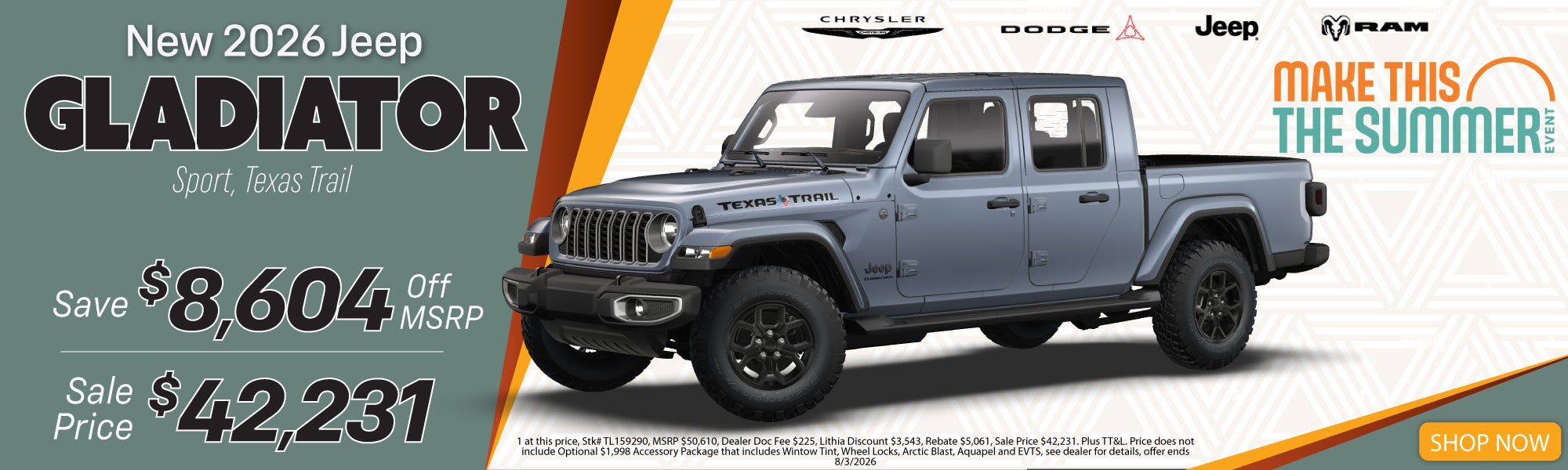 New 2026 Jeep Gladiator