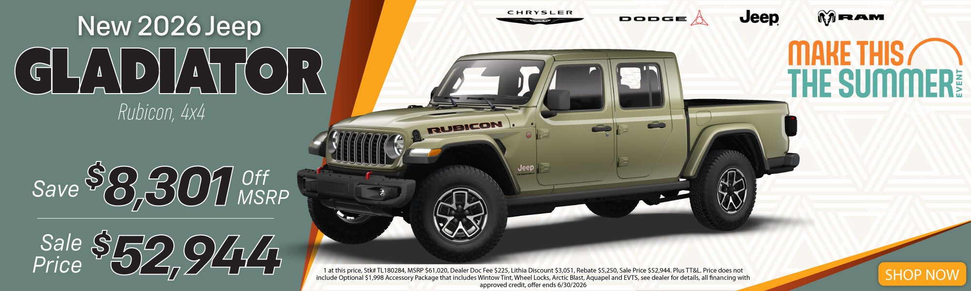 New 2026 Jeep Gladiator
